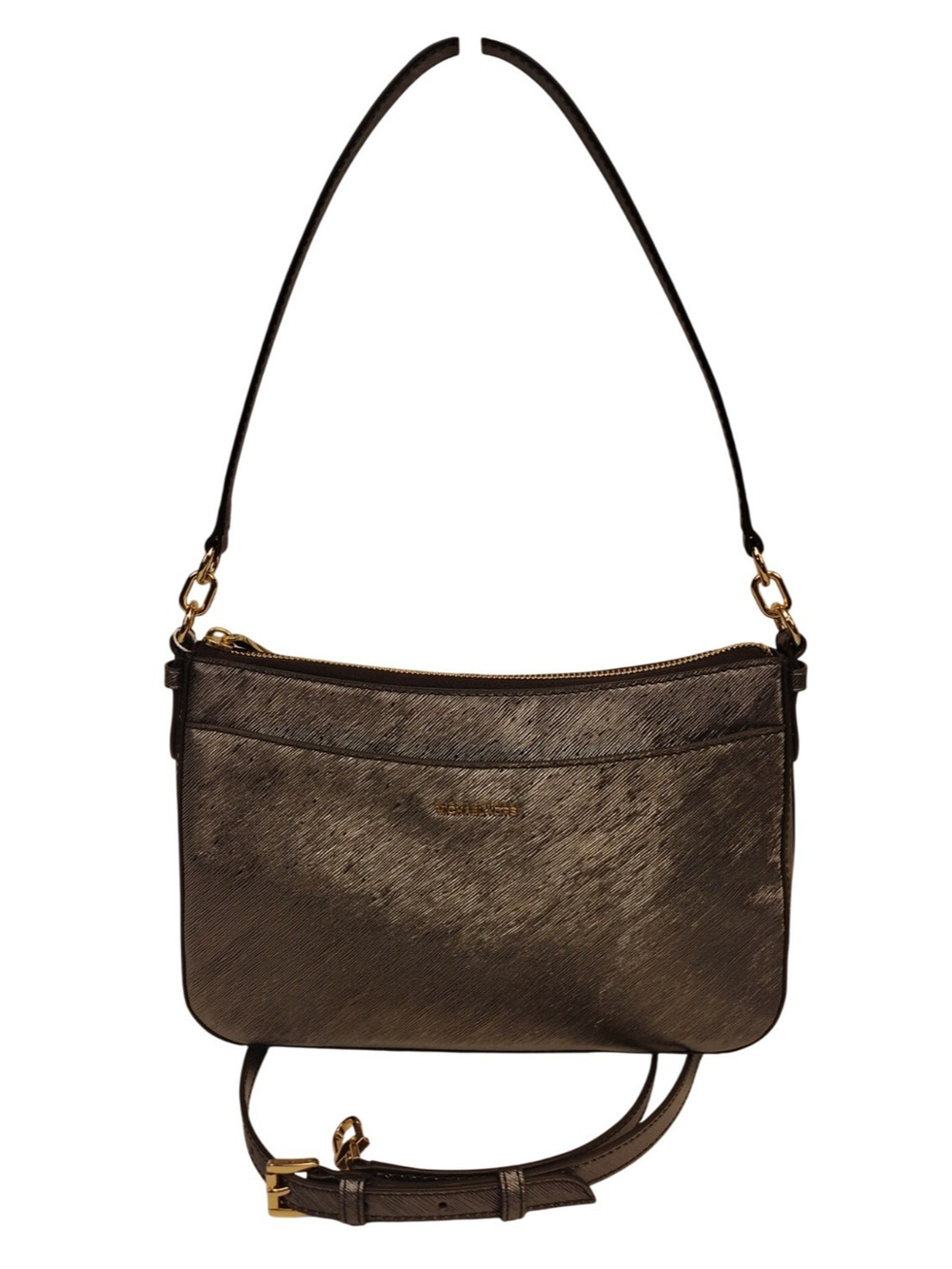 Michael Kors Jet Set Pochette Medium Top Zip Crossbody-Chocolate Brown-NWT